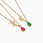 Heliora™ - La collana personalizzata con il tuo nome e la tua pietra di nascita